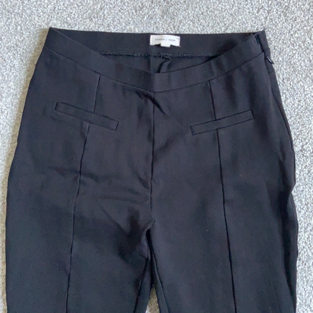 Silence and noise crop split leg legging